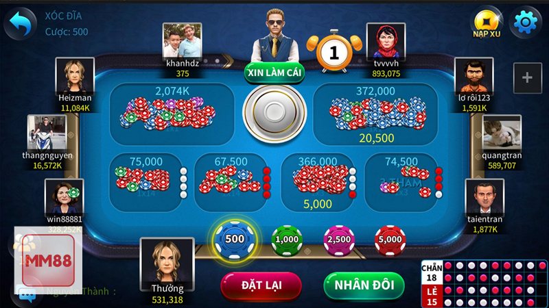 Game Bài MM88 - Bảng chọn trò nhanh cho tân thủ
