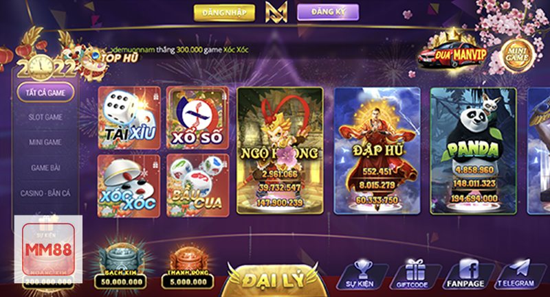 Nổ Hũ MM88 - Dòng thưởng, mức cược và bảng trả thưởng